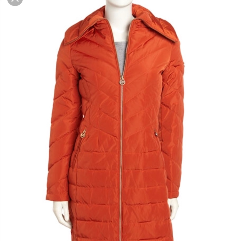 Michael Michael Kors Long zip puffer coat